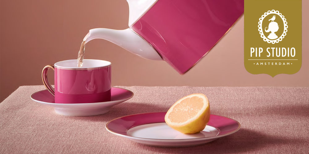 Geschirr im Design Chique Gold-Pink von Pip Studio