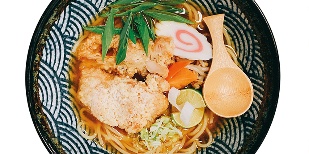 Asian ramen bowl