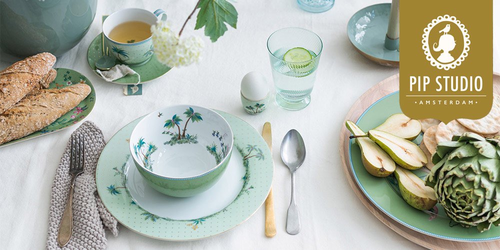 Geschirr im Design Jolie Green von Pip Studio