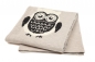 Preview: Casalanas Baby Blanket, 100% Cotton, 100 x 80 cm, Owl Design