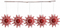 Preview: Casalanas Christbaumschmuck, rote Schneeflocke, 10x10 cm, rot-weiß, Art.-Nr. 3337