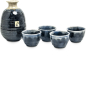 Preview: Edo Japan, Sake Japanese Set, Beige/Schwarz, 5Stk, 260 ml +50 ml, Art.-Nr. 6040115