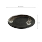 Preview: Edo Japan, Plate Ansen, Black-Brown, Ø 25.5x3 cm, Item No. 6040237