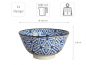 Preview: EDO Japan, 4 Bowls set, Sankaku, Ø 15 cm, Item No. 40872AGB