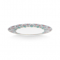 Preview: Pip Studio, Teller, Flower Festival Deco, Hellblau, Ø 21 cm, Art.-Nr. 51.001.285