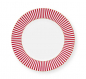 Preview: Pip Studio, Teller, Royal Stripes Dunkelrosa, Ø 17 cm, Art.-Nr.51.001.344