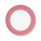 Preview: Pip Studio, Teller, Royal Stripes Dunkelrosa, Ø 26.5 cm, Art.-Nr.51.001.347