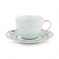 Preview: Pip Studio, Espressotassen mit Untersetzer Set, Blushing Birds White, 120 ml, Art.-Nr. 51.004.086