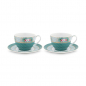 Preview: Pip Studio, Tassenset mit Untersetzer, Blushing Birds Blue, 280 ml, Art.-Nr.51.004.085