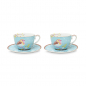 Preview: Pip Studio, Tassenset mit Untersetzer, Early Bird Blue, 280 ml, Art.-Nr. 51.004.103