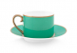 Preview: Pip Studio, Cup & Saucer, Pip Chique Gold-Green, 220 ml, Item.no.-Nr. 51.004.155