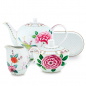 Preview: Pip Studio, Tee Set, Blushing Birds White , Art.-Nr. 51.020.159