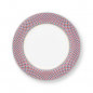 Preview: Pip Studio, Plate, Flower Festival Scallop, Red- Light Blue, Ø 26,5 cm, Art.-Nr. 51.001.286
