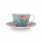 Preview: Pip Studio, Espressotasse mit Untersetzer, Flower Festival, Hellblau, 120 ml, Art.-Nr. 51.004.136