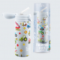 Preview: IZY Kinderflasche, Thermoskanne, Blue Machines, 350 ml, inkl. Geschenkbox, Art.-Nr. IZY9001