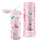 Preview: IZY Kinderflasche, Thermoskanne, Pink Flamingo, 350 ml, inkl. Geschenkbox, Art.-Nr. IZY9005