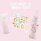 Preview: IZY Kinderflasche, Thermoskanne, Pink Summer, 350 ml, inkl. Geschenkbox, Art.-Nr. IZY9006