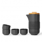 Preview: VIVA Alexander Teeset, Kanne .5 l, 2x Tassen 50ml, Holzkohle, Art.-Nr. V77245