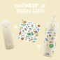 Preview: IZY Kids Bottle, Thermo Bottle, Yellow Space, 350 ml, incl. giftbox, item no. IZY9008