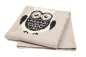 Preview: Casalanas Baby Blanket, 100% Cotton, 100 x 80 cm, Owl Design
