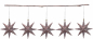 Preview: Casalanas Christmas tree decoration, red dotted star, 9,5x9,5 cm, red-white, item no. 3344