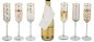 Preview: Hoff Interieur, Glassy Gold, Weihnachtliches Sektgläser Set 6 Stück, Frabe Gold, 1662