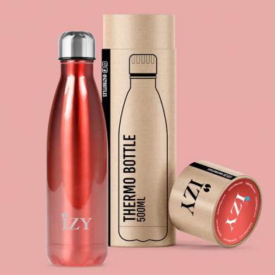 IZY Bottle, Original Collection, Thermoskanne, Chrome Red, 500 ml, inkl. Geschenkbox, Art.-Nr. IZY1003