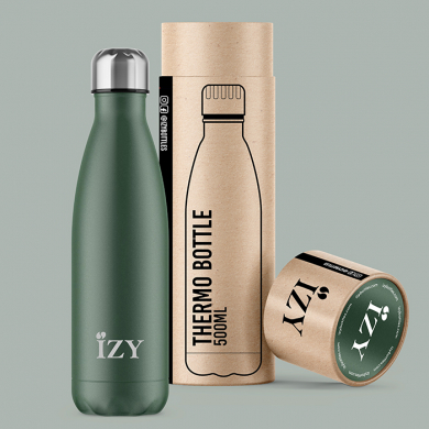 IZY Bottle, Orignal Collection, Thermoskanne, Powder Green, 500 ml, inkl. Geschenkbox, Art.-Nr. IZY3003