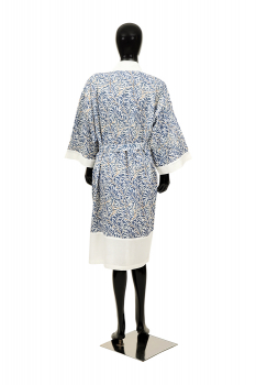 Casalanas Kimono Mantel, Aoiro, 107x62 cm, blau-weiß, 100% Baumwolle, Art.-Nr. 3153