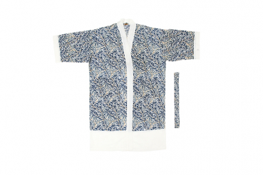 Casalanas Kimono Mantel, Aoiro, 107x62 cm, blau-weiß, 100% Baumwolle, Art.-Nr. 3153