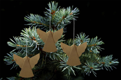 Casalanas Christmas tree decoration, golden angel, 10x10 cm, gold, item no. 3313