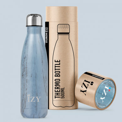 IZY Bottle, Orignal Collection, Thermoskanne, Design Blue, 500 ml, inkl. Geschenkbox, Art.-Nr. IZY4002