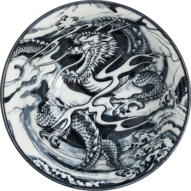 Edo Japan, Schale Green Dragon, Ø 15 cm | H6,5 cm, Art.-Nr. 6041097