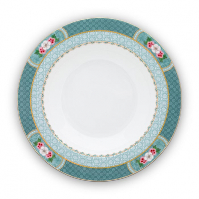 Pip Studio, Soup Plate, Blushing Birds Blue, Ø 21.5 cm, Art.-Nr. 51.001.204