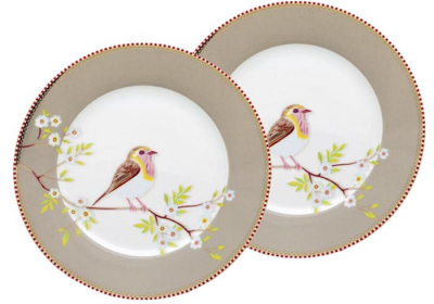Pip Studio, Tellerset, Early Bird Khaki, Ø 21 cm, Art.-Nr. 51.001.228