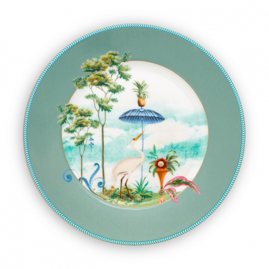 Pip Studio, Teller, Petit Four Jolie Flowers Blue, Ø 21 cm, Art.-Nr. 51.001.250