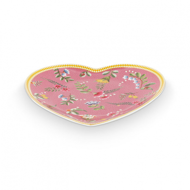 Pip Studio, Teller Set, Heart Shape, La Majorelle Dark Pink, Ø 21.5 cm, Art.-Nr. 51.001.282