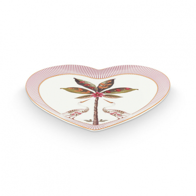 Pip Studio, Teller Set, Heart Shape, La Majorelle Dark Pink, Ø 21.5 cm, Art.-Nr. 51.001.282