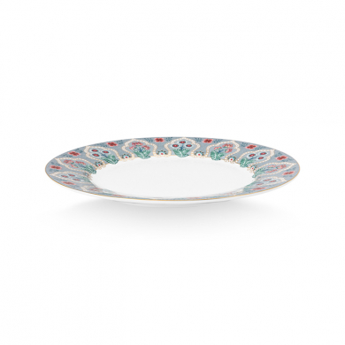 Pip Studio, Teller, Flower Festival Deco, Hellblau, Ø 21 cm, Art.-Nr. 51.001.285