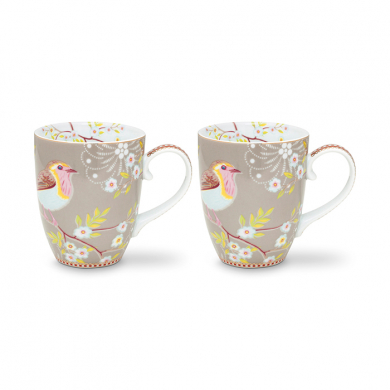 Pip Studio, Tassenset, Early Bird Khaki, 350 ml, Art.-Nr. 51.002.224