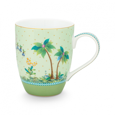 Pip Studio, Tassenset, Jolie Gold Dots Green, 350 ml, Art.-Nr. 51.002.301