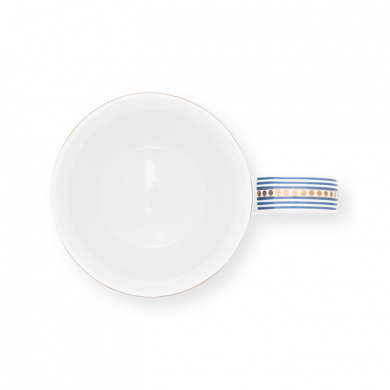 Pip Studio, Tasse XL, Flower Festival Scallop Deco, Hellblau, 450 ml, Art.-Nr. 51.002.311