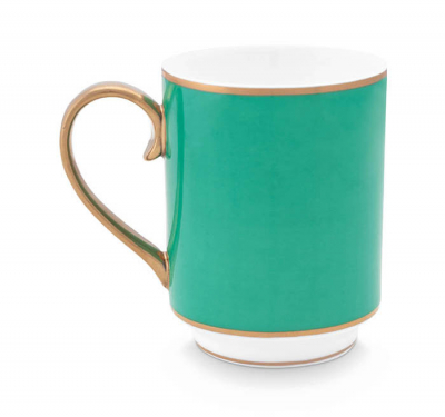 Pip Studio, Becher groß, Chique Grün Gold, 350 ml, Art.-Nr. 51.002.387