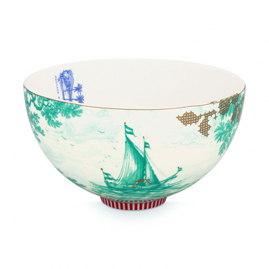 Pip Studio, Bowl, Heritage Boat Aqua, Ø 18 cm, Art.-Nr. 51.003.178