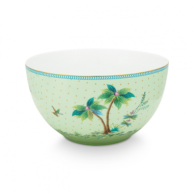 Pip Studio, Bowl, Jolie Gold Dots Green, Ø 18 cm, Art.-Nr. 51.003.183