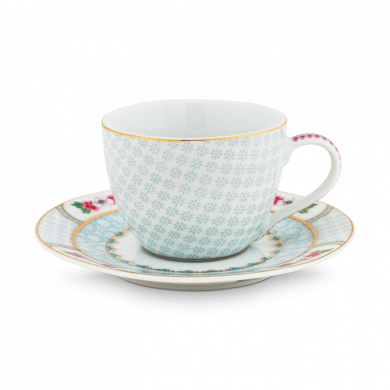 Pip Studio, Espressotassen mit Untersetzer Set, Blushing Birds White, 120 ml, Art.-Nr. 51.004.086