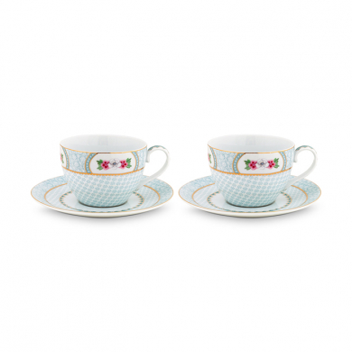 Pip Studio, Tassen Set mit Untersetzer, Blushing Birds White, 280 ml, Art.-Nr. 51.004.084