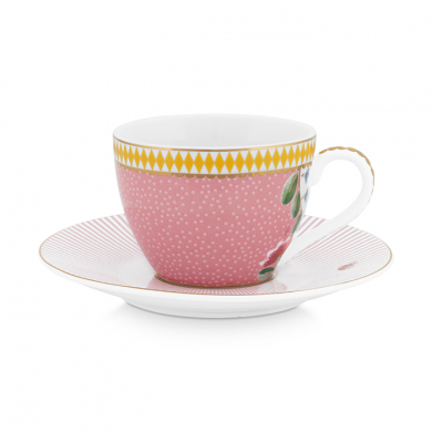 Pip Studio, Espressotasse mit Untersetzer, La Majorelle Pink,120 ml, Art.-Nr. 51.004.106