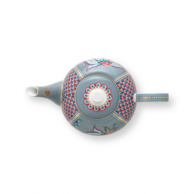 Pip Studio, Tea Pot Large, Flower Festival, Light Blue , 1.6 ltr., Art.-Nr. 51.005.066