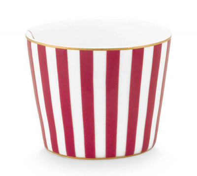 Pip Studio, Eierbecher, Royal Stripes Dunkelrosa, Art.-Nr.51.011.038